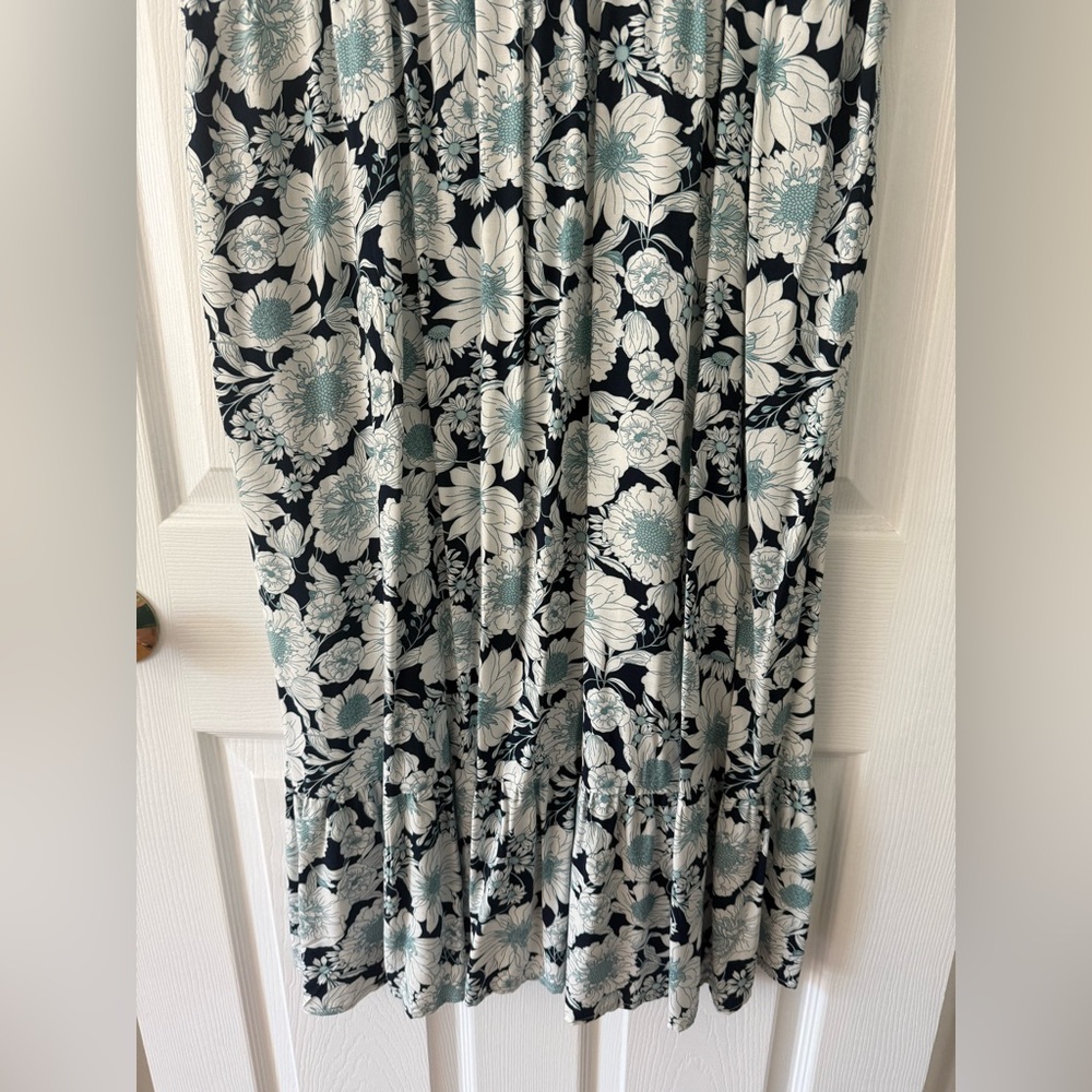 Time and Tru Blue Floral Dress 💙 Size 22/XXXL 🩵 NEW WITH TAGS - Picture 11 of 13